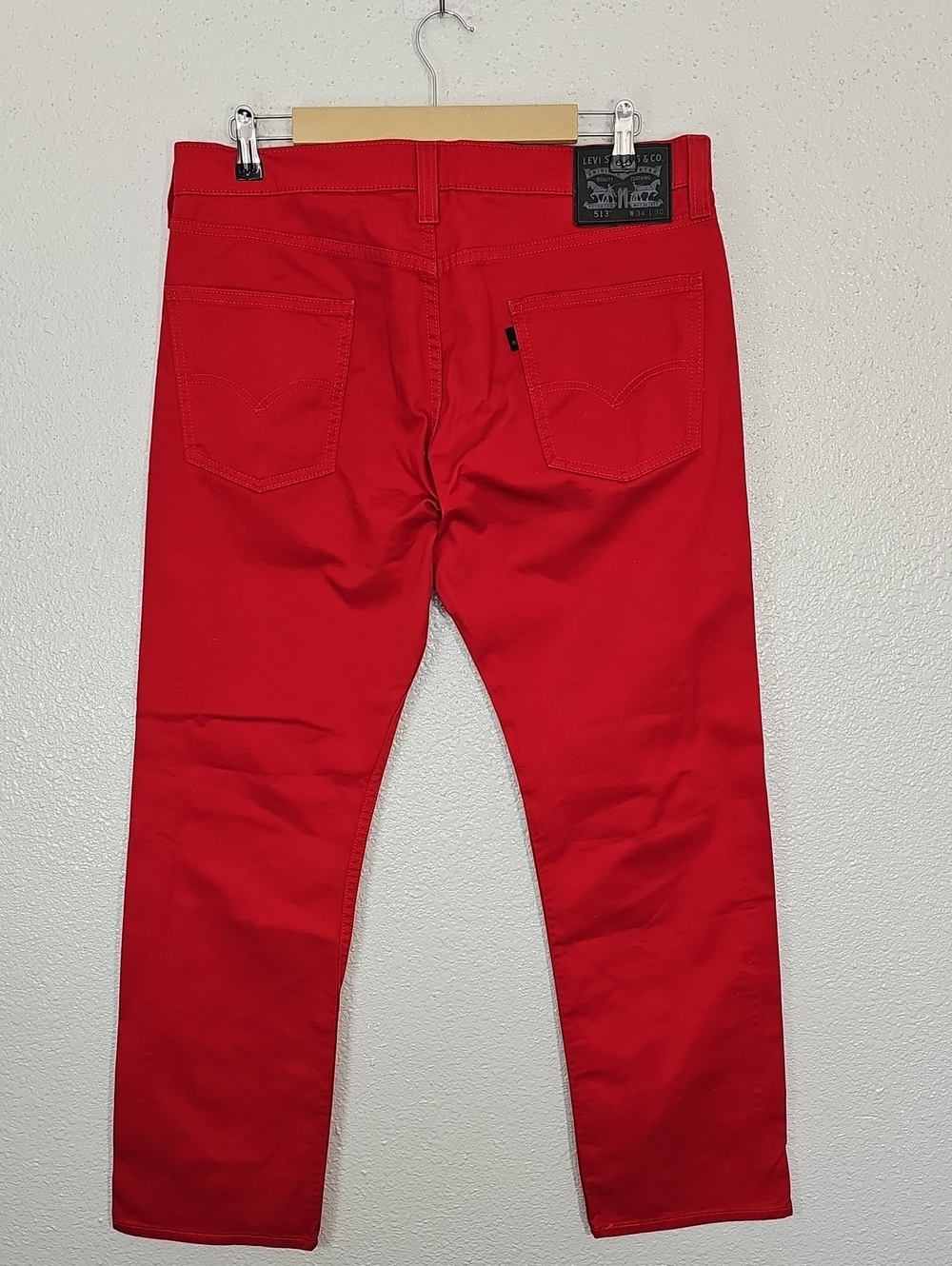 Levi's Red Men’s Jeans - Classic 5-Pocket Style.